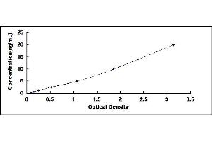 Typical standard curve (AIM1 ELISA Kit)