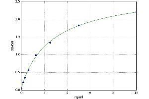 A typical standard curve