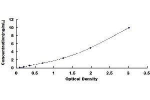 Typical standard curve (BMP10 ELISA Kit)