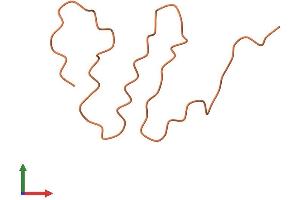 AlphaFold protein structure predicition of Human Recombinant KRTAP8-1 Protein, UniprotID Q8IUC2