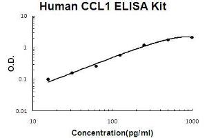 Human CCL1 PicoKine ELISA Kit standard curve (CCL1 ELISA Kit)