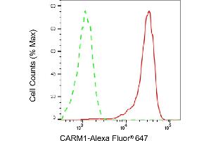 Flow cytometric analysis of CARM1 expression in HepG2 cells using CARM1 antibody (ABIN7798105), 1:2,000). (CARM1 Antikörper)