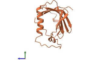 AlphaFold protein structure predicition of Human Recombinant HEXA-AS1 Protein, UniprotID Q9H8Q6