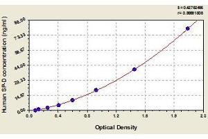 Typical standard curve (SFTPD ELISA Kit)