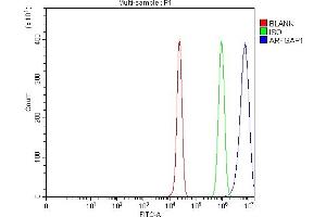 Flow Cytometry analysis of HepG2 cells using anti-ARFGAP1 antibody (ABIN4886474).