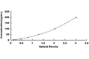 Typical standard curve (C1QBP ELISA Kit)