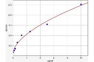 Typical standard curve (MTX2 ELISA Kit)