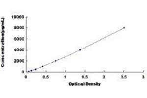 Typical standard curve (LGALS7 ELISA Kit)