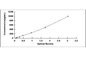 Typical standard curve (EGF ELISA Kit)