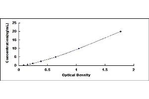 Typical standard curve (DAO ELISA Kit)