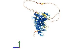 AlphaFold protein structure predicition of Mouse Recombinant Tmem102 Protein, UniprotID Q3UPR7