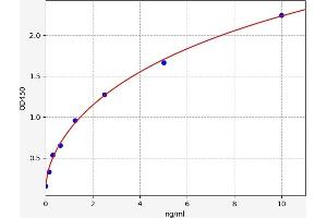 Typical standard curve (Uromodulin ELISA Kit)