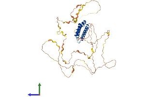 AlphaFold protein structure predicition of Human Recombinant BAG4 Protein, UniprotID O95429