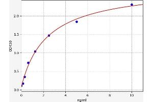 Typical standard curve (MTOR ELISA Kit)