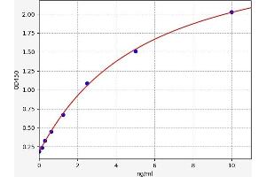 Typical standard curve (PREX1 ELISA Kit)