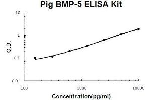 Pig BMP-5 PicoKine ELISA Kit standard curve