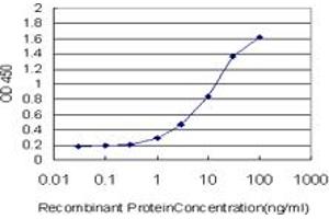 Detection limit for recombinant GST tagged GHRL is approximately 0. (Ghrelin Antikörper  (AA 1-117))