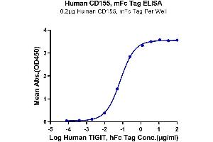 ELISA image for Poliovirus Receptor (PVR) (AA 21-343) protein (mFc Tag) (ABIN7274075)