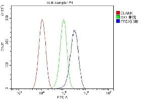 Flow Cytometry analysis of Hela cells using anti-PRDX6 antibody (ABIN7600102).