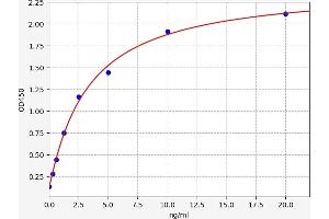 Typical standard curve (CD68 ELISA Kit)