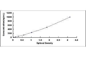 Typical standard curve