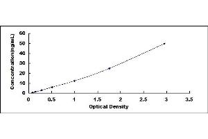 Typical standard curve (PDHA1 ELISA Kit)