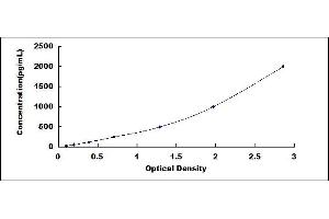Typical standard curve (ADH5 ELISA Kit)