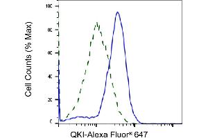 Validation of QKI knockdown using flow cytometry.