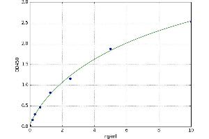 A typical standard curve