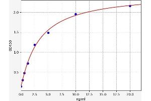 Typical standard curve (DMBT1 ELISA Kit)