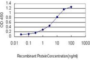 Detection limit for recombinant GST tagged BCL7B is approximately 0.