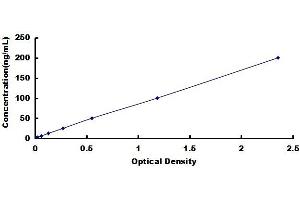 Typical standard curve