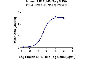 ELISA image for Leukemia Inhibitory Factor Receptor alpha (LIFR) (AA 45-833) protein (Fc Tag) (ABIN7275153)
