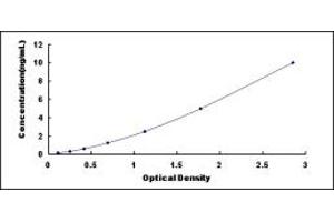 Typical standard curve (LGI3 ELISA Kit)
