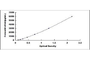 Typical standard curve (SERPINA12 ELISA Kit)