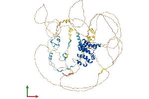 AlphaFold protein structure predicition of Mouse Recombinant Ppp1r10 Protein, UniprotID Q80W00