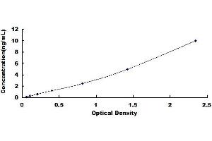 Typical standard curve (ITGA6 ELISA Kit)