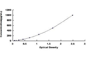 Typical standard curve (Osteocrin ELISA Kit)