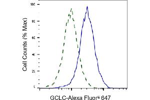 Validation of GCLC knockdown using flow cytometry. (Rekombinanter GCLC Antikörper)