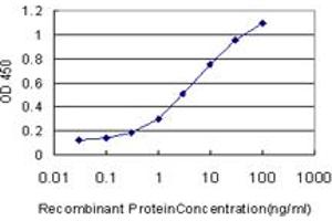 Detection limit for recombinant GST tagged SCGB3A2 is approximately 0. (SCGB3A2 Antikörper  (AA 1-93))