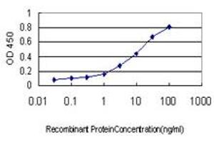 Detection limit for recombinant GST tagged PGRMC2 is approximately 0. (PGRMC2 Antikörper  (AA 124-223))